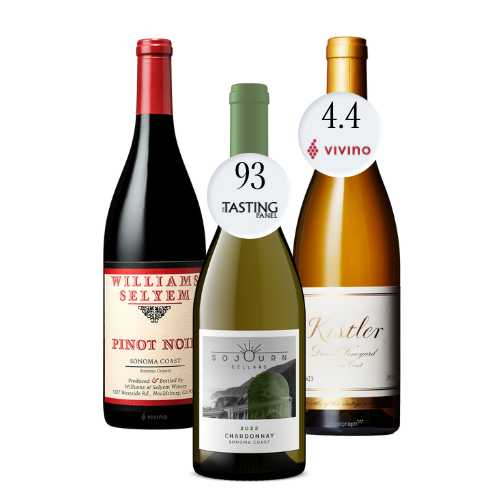 trio-williams-selyem-pinot-noir-sojourn-chardonnay-kistler-chardonnay-les-noisetiers